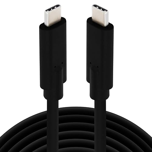 VisionTek USB-C to USB-C 3.1 Gen 2 Cable - 100W Power Delivery - 10Gbps High-Speed Data Transfer - DP Alt Mode Video Output - 2 Meters (6.56 ft)