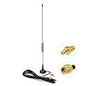 Bingfu Dual Band 978MHz 1090MHz 5dBi Magnetic Base SMA Male MCX Antenna for Aviation Dual Band 978MHz 1090MHz ADS-B Receiver RTL SDR Software Defined