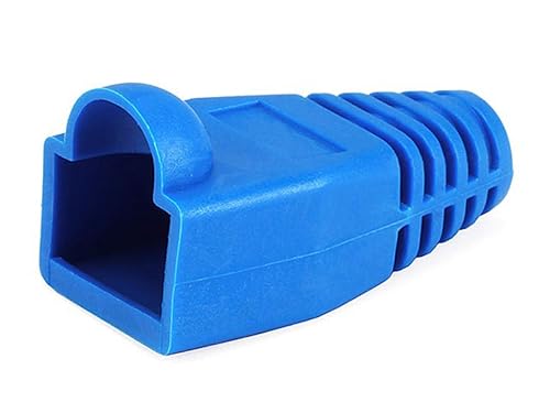[50pcs] RJ-45 Color Coded Strain Relief Boots - BLUE