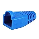 [50pcs] RJ-45 Color Coded Strain Relief Boots - BLUE
