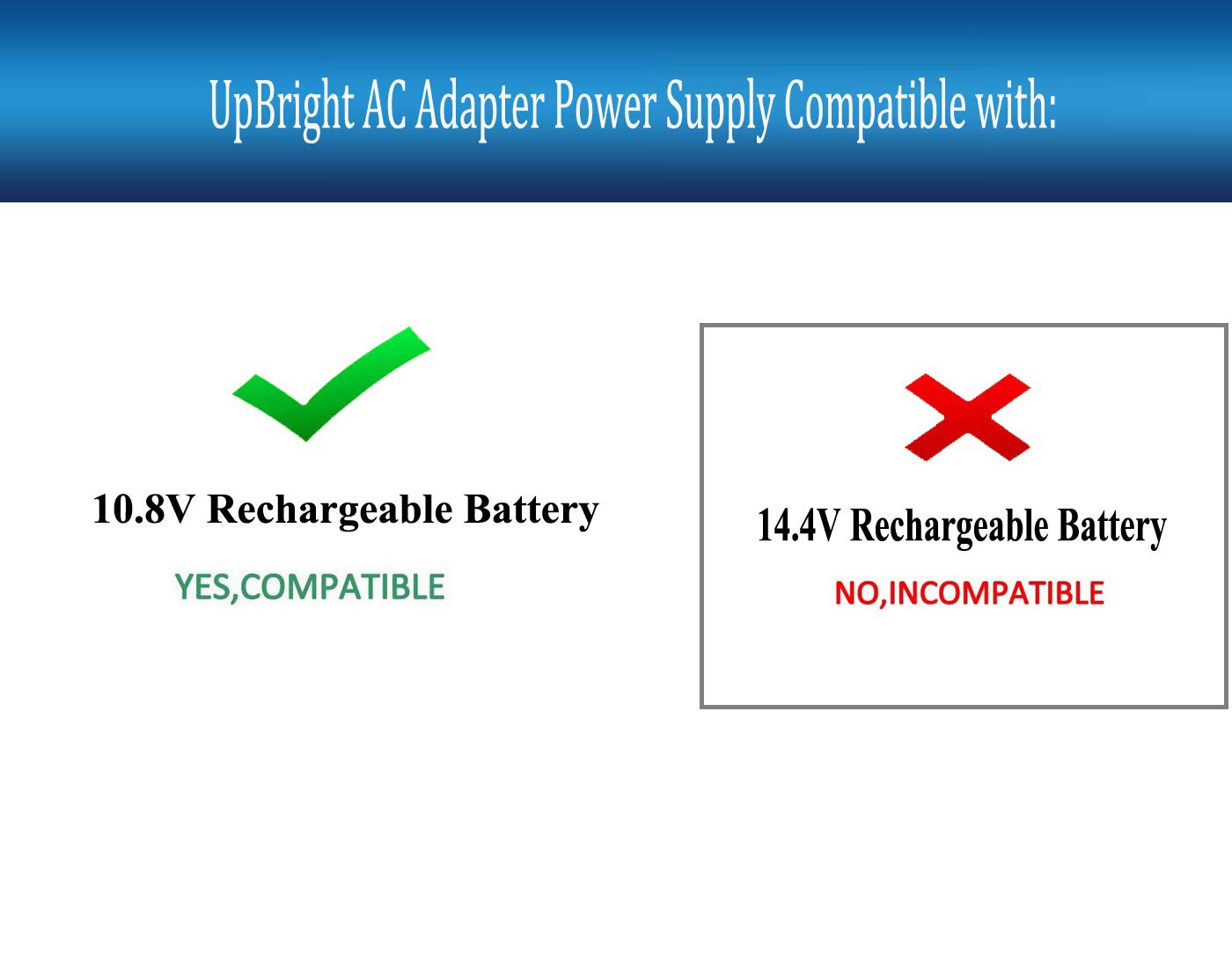 UpBright AC/DC Adapter Compatible with Bissell 2389 Pet Hair Eraser 2389C Powerlifter Lithium Ion Adapt 2286 2286A 2482 2482C 10.8 Volt Li Battery…