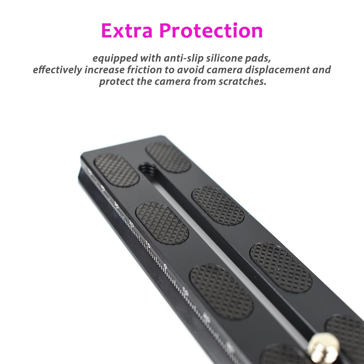 Akeipho Aluminum Quick Release Plate 120mm for DJI Ronin SC Gimbal,Camera Mounting Plate Compatible Arca-Swiss with 1/4" Hole for Gimbal Stabilizer