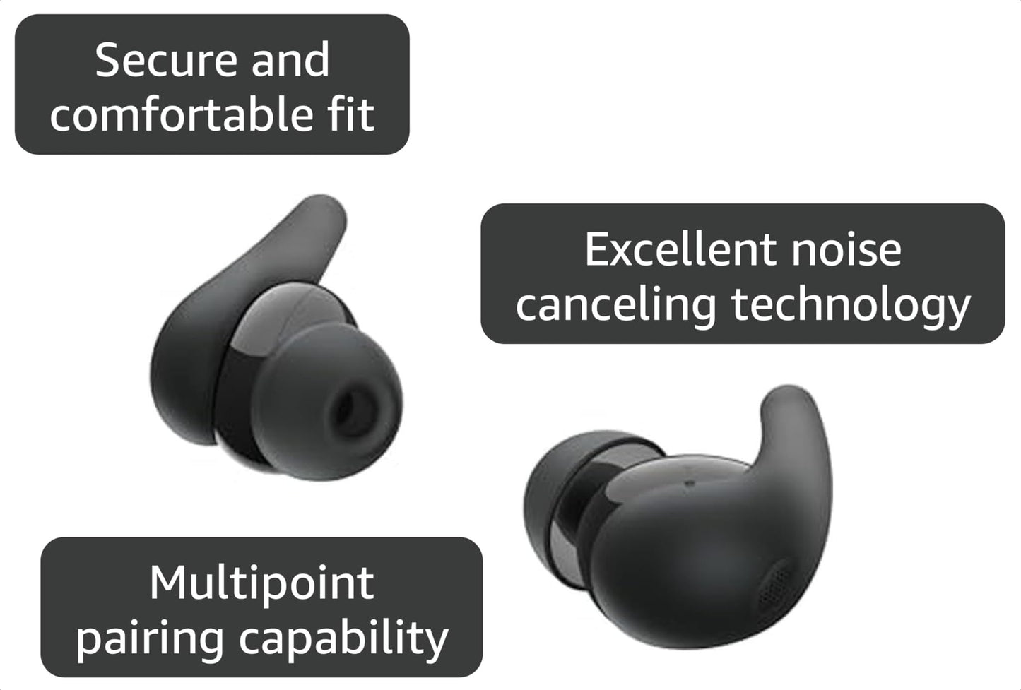Sony - LinkBuds Fit True Wireless Noise Canceling Earbuds - Black (Renewed)