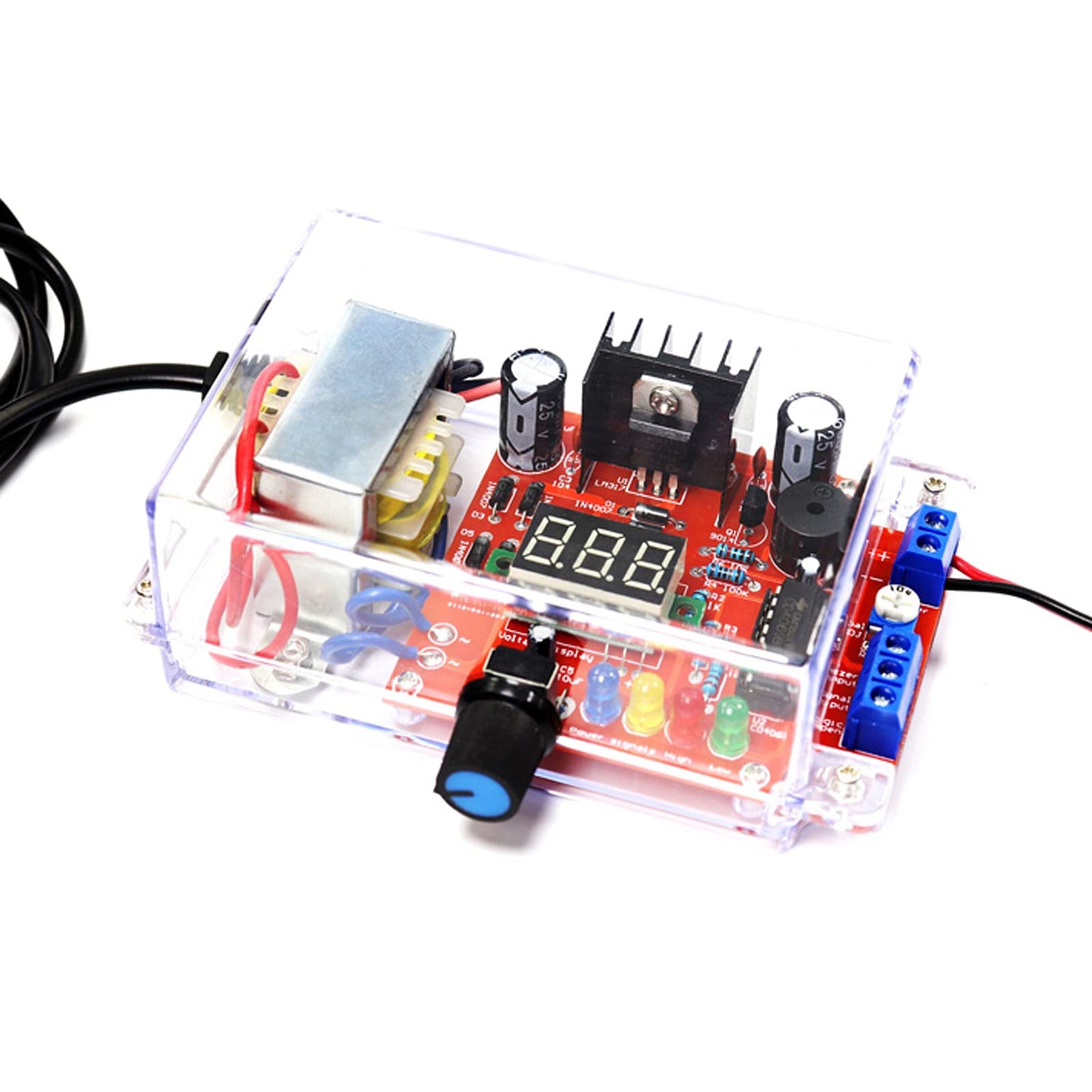 LM317 Adjustable Power Supply DIY Kit, PEMENOL AC-DC 110V to 1.25V-12V Regulated Voltage Module with LED Display, Signal Generator&Power Supply…