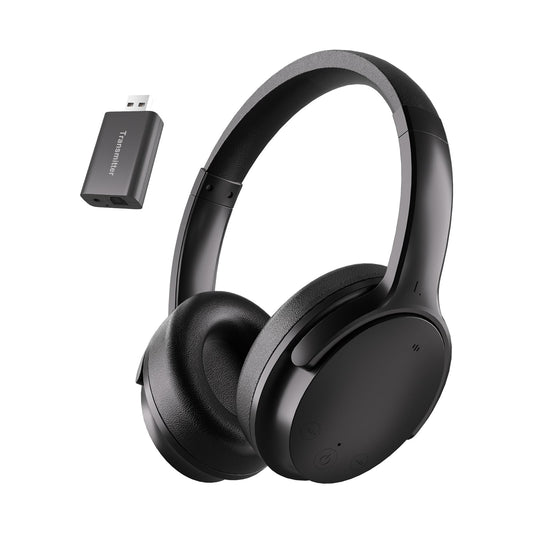 Skyaudio Wireless Headphones for TV Watching, Over Ear TV Headphones Wireless with USB Transmitter, Plug & Play, No Audio Delay, 20+ Hours, Louder