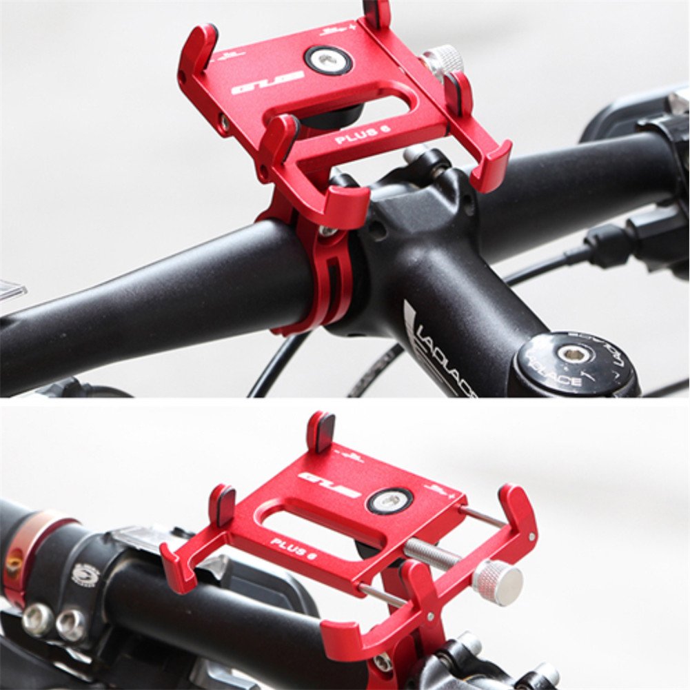 GUB Bicycle & Motorcycle Phone Mount - Aluminum Bike Phone Holder with 360°Rotation Adjustable Handlebar Phone Holder Compatible with iPhone Xs XR 8