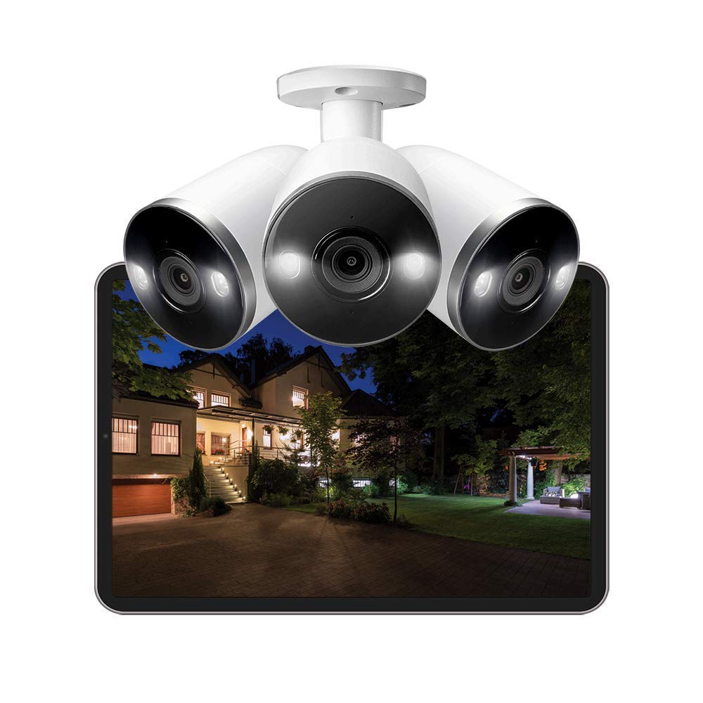 Lorex E892AB Indoor/Outdoor 4K Ultra HD Smart Deterrence IP Bullet Camera with Smart Motion Plus, 150ft NV, CNV, 2.8mm, IP67, White (Renewed)