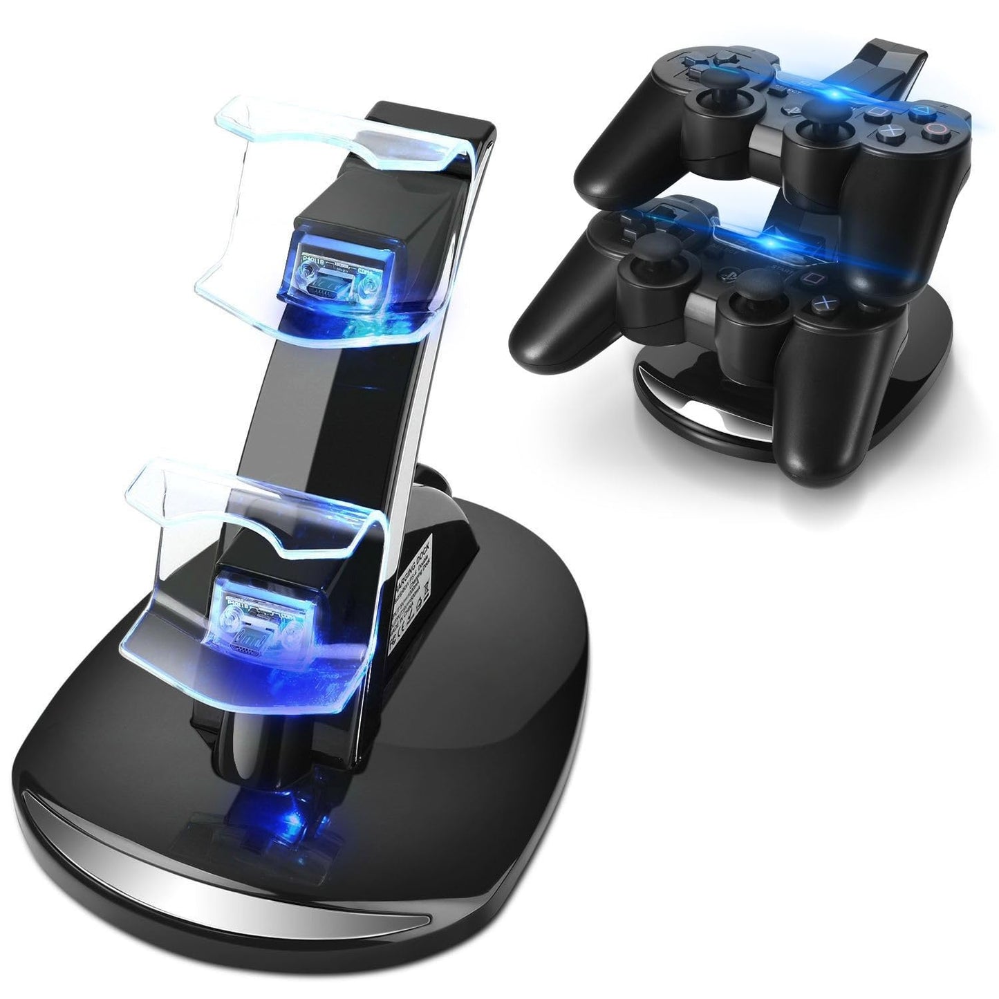 TNP Compatible with PS3 Controller Charger Stand for Sony Playstation 3 Controller compatible with Dualshock 3 Charging, 2 Tier Docking Station Stand