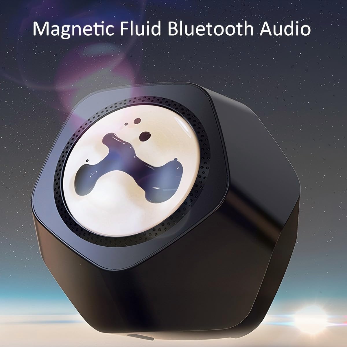 JOYEEDOM Ferrofluid Bluetooth Speaker 5.3?Dancing Sound Sensitive Music Audio Visualizer?Magnetic Fluid Venom Music Mate?Desk Display for Table