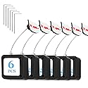 6.5 Ft Retractable Remote Control Safety Lock Tether, Remote Control Leash with Adjustable Lock Strap for TV Remotes, Game Controllers, and Tablets