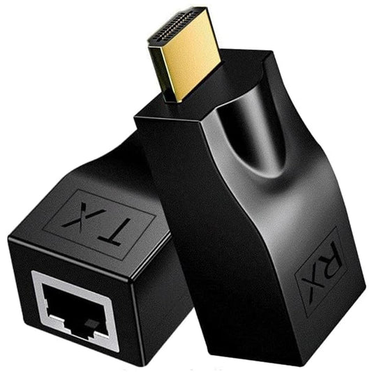 Znoogrn 4K HDMI to RJ45 Extender, HDMI Extender Over Ethernet Cat 6/7/ 8 Cable, Hdmi Repeater to RJ45 Network Converter for HDTV STB DVD PS4, Support