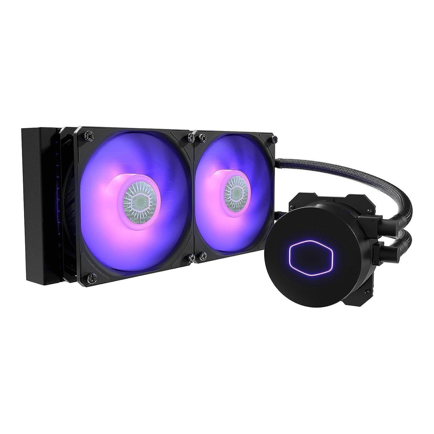 CoolerMaster MasterLiquid ML240L RGB V2, Close-Loop AIO CPU Liquid Cooler, Gen3 Dual Chamber Pump, 240mm Radiator, SickleFlow 120 PWM ARGB, AMD Ryzen