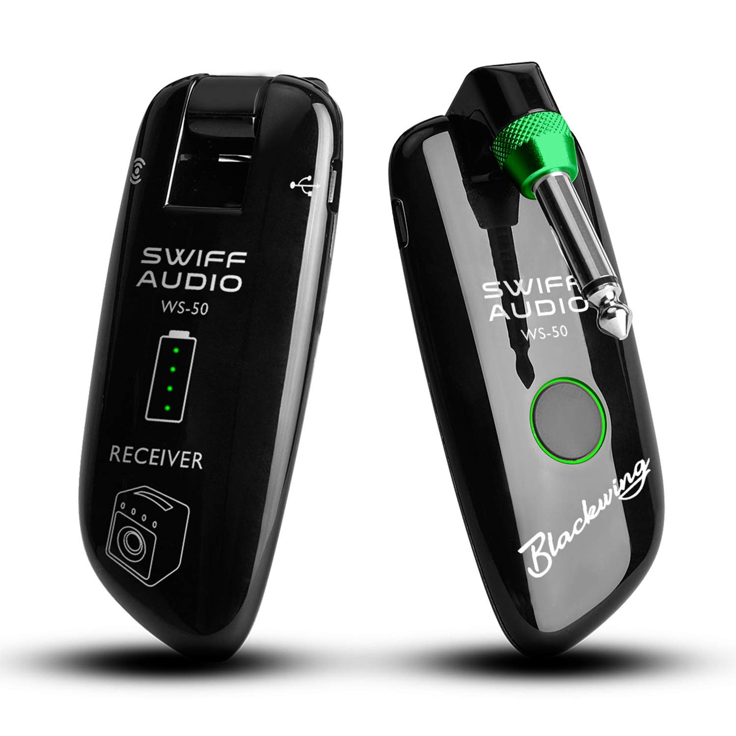 SWIFF Wireless Guitar System Rechargeable Wireless Guitar Transmitter Receiver Support Multi Channels and Long Battery Life for Electric Musical