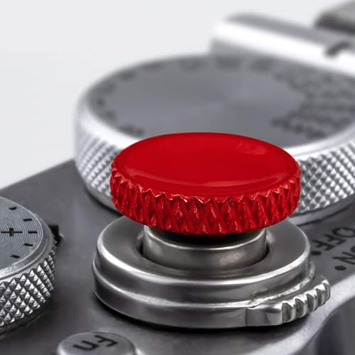 Fuji Shutter Release Button Accessories: Fujifilm Camera Soft Shutter Button - Red Shutter Button for Canon Nikon Leica Film X100V X100F Xt5 Xt4 Xt3