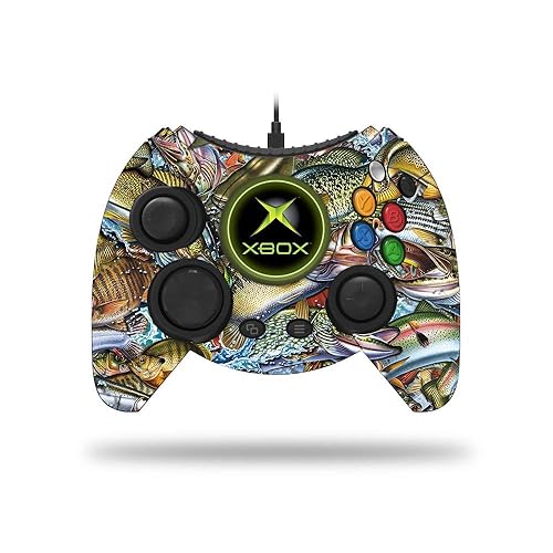 MightySkins Skin Compatible with Microsoft Xbox One Hyperkin Duke Controller - Action Fish Puzzle | Protective, Durable, and Unique Vinyl Decal wrap