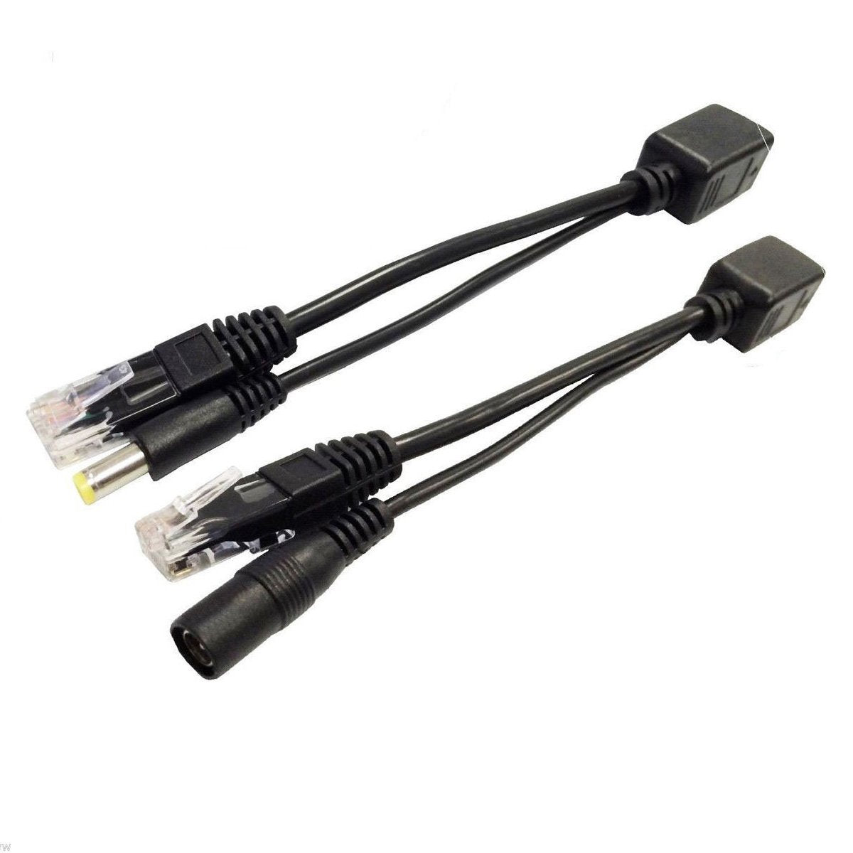 JNSupplier 5 Set Pairs Power Over Ethernet Passive POE Injector Splitter Adapter Cable Kit