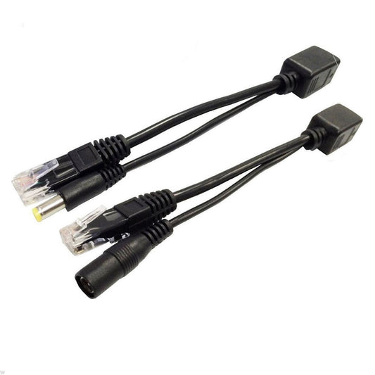 JNSupplier 5 Set Pairs Power Over Ethernet Passive POE Injector Splitter Adapter Cable Kit