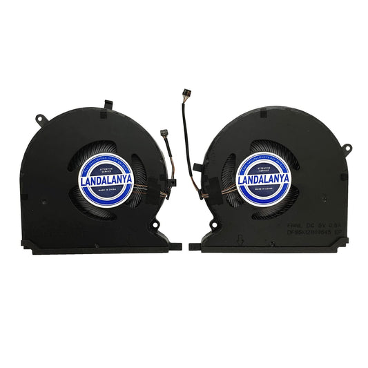 LANDALANYA Replacement New CPU and GPU Cooling Fan for Razer Blade 14 RZ09-0370 RZ09-0370CEA3 RZ09-0368 Series P/N:13207266 13207121 DFS5K123043635