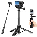 JOILCAN 25.2" Selfie Stick Tripod, Action Camera Vlog Tripod, Portable Handle Grip Stand for GoPro Hero 13/12/11/10, Insta360, DJI Osmo Action 6/5