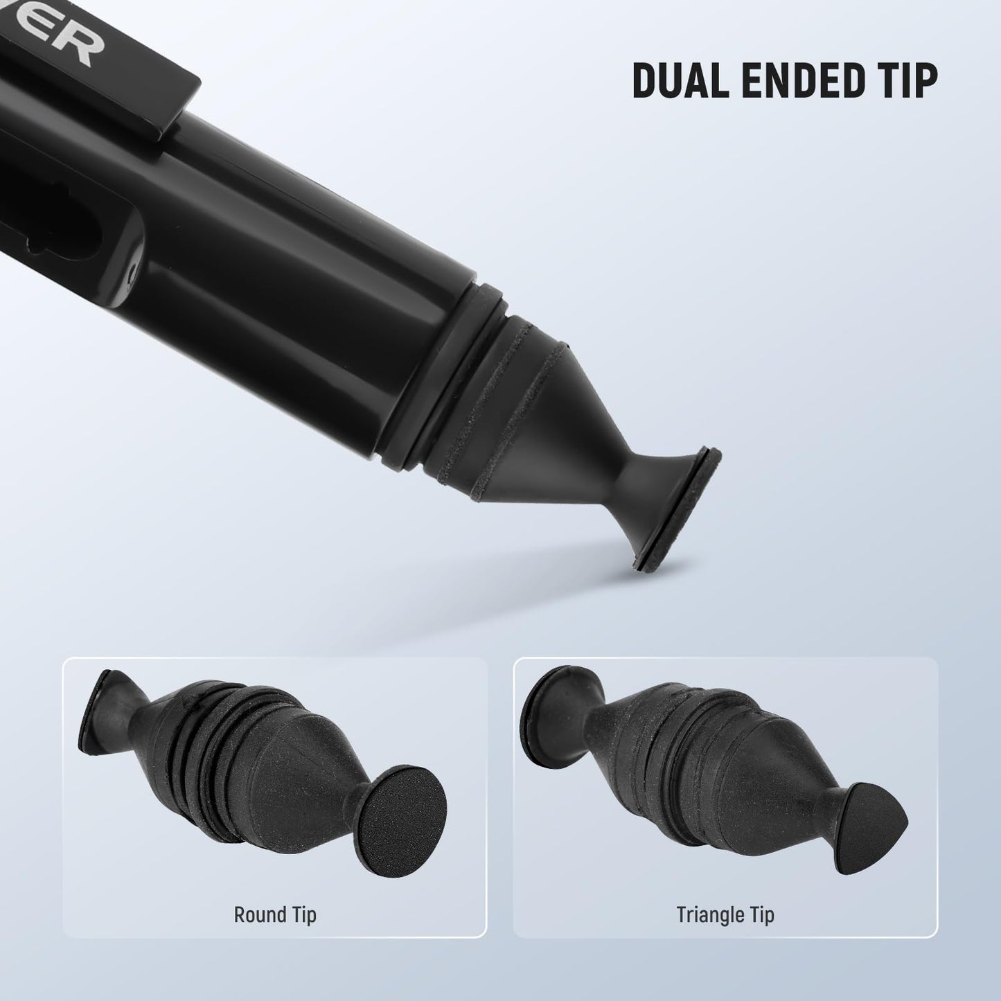 NEEWER 6 in 1 Camera Lens Cleaning Kit for Electronics, Phones, Tablets, 3X Double Head Lens Brush Pen + 2X 24mm Full Frame Sensor Swab + 1x Cleaning