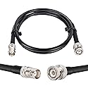 MOOKEERF BNC Male to BNC Female Coaxial Cable 50 ohm RG8X Coax Ultra Low Loss for Antenna, RF Radio, Modem, Oscilloscope, Spectrum, Analyzer, Signal…
