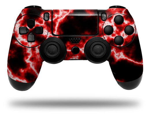 WraptorSkinz Decal Vinyl Skin Compatible with Sony PlayStation 4 Controller Electrify Red (Controller NOT Included)