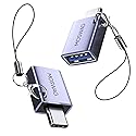 MOSWAG 2 Pack USB C to USB Female Adapter, USB 3.0 to Thunderbolt 3 OTG Adapter Compatible with iPhone 16 15 Max,MacBook Pro Air,Mac,iPad,Microsoft…