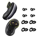 Woocon [8 Pairs] for Galaxy Buds Live Ear Tips Silicone Anti-Slip/Dust Ear Tip Accessories Compatible with Samsung Galaxy Buds Live - S/L (Black)