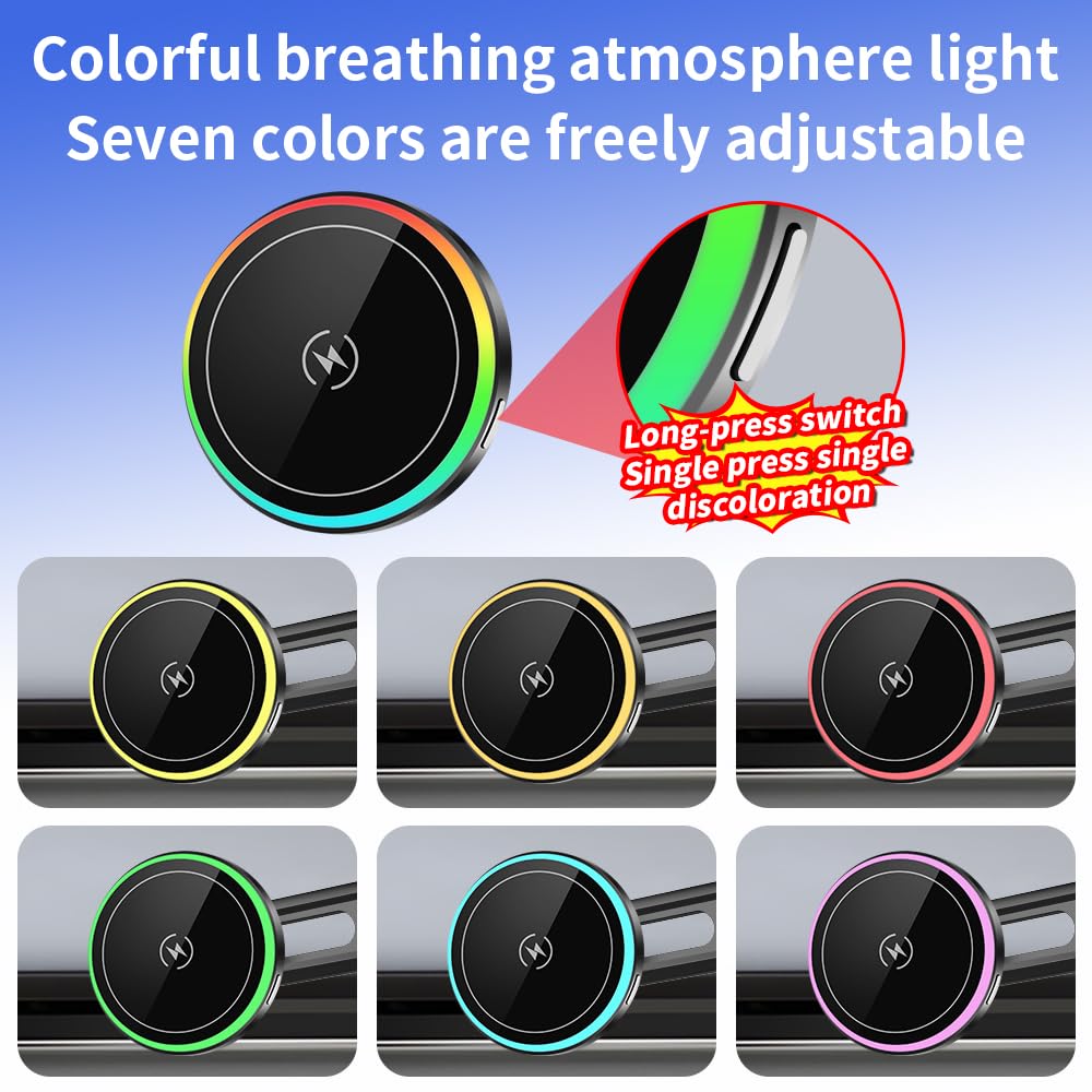 Car Magnetic Phone Mount for Chevrolet Chevy Camaro 2016 2017 2018 2019 2020 2021 2022 2023 2024 Auto Accessories Best Cellphone Holder Fast 15W