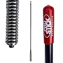 Prostick 2` Foot Fiberglass 1000 Watt - Black CB Radio Antenna with Heavy Duty Stainless Steel Spring
