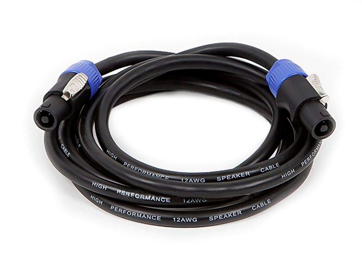 Monoprice 10ft 12AWG 2-conductor Speakon Type NL4FC Female to Speakon Type NL4FC Female Cable