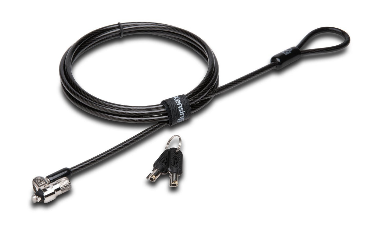 Kensington T-Bar Standard Keyed Lock Slot for Laptops, Durable 6’ Carbon Steel Cable Computer Lock, K65035AM