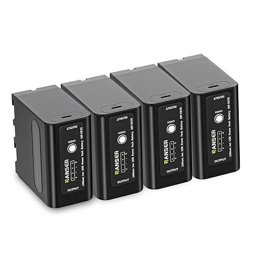 OANSER NP-F970 Battery with USB-C for Sony NP-F970 NP-F960 NP-F750 NP-F550, Replacement Battery Compatible for Sony CCD-TRV215 CCD-TR917 CCD-TR315