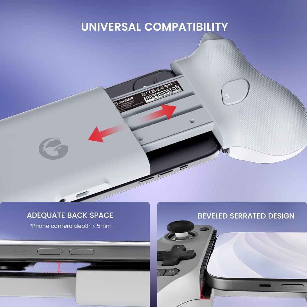 GameSir G8 Galileo Type-C Mobile Gaming Controller for Android & iPhone 15 Series (USB-C), Plug and Play Gamepad with Hall Effect Joysticks/Hall