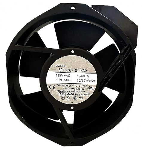5915PC-12T-B30 for NMB-MAT 5915PC-12T-B30-A00 115VAC 35/32W 172×150×38mm Cooling Fan from (CA, Ontario Warehouse Distribution)