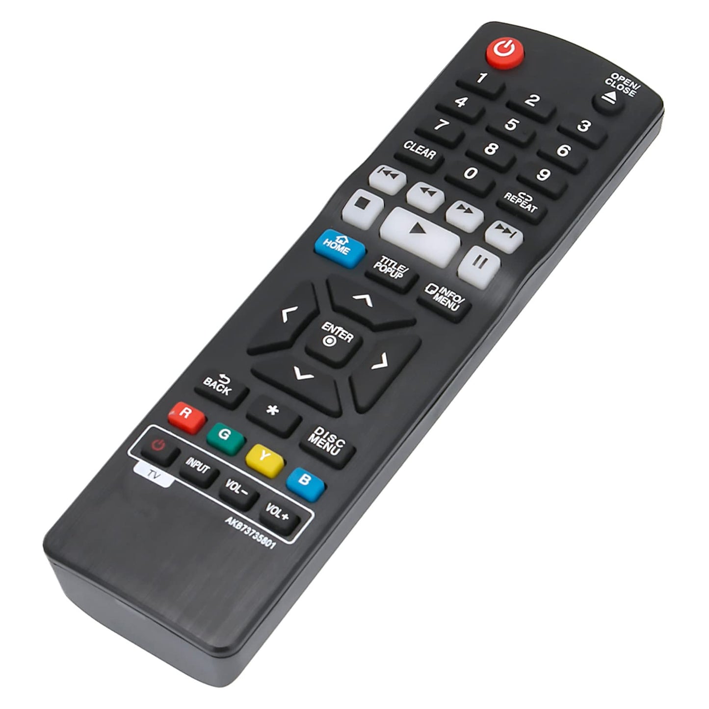 AKB73735801 Replace Remote Control fit for LG Blu-Ray Disc DVD BD Player B0540N BH5140S BP330 BP330N BP530 BP540 BP550 BP550N BP735 BP735B BPM33