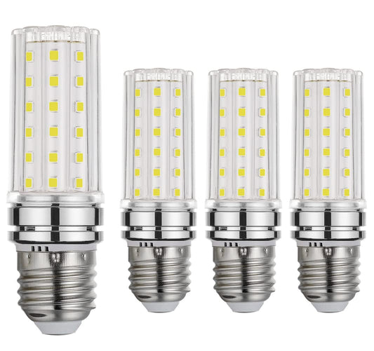 BOGAO E26 LED Bulb, 12W 6000K White LED Bulbs, 80-100W Equivalent, E26 Base, 1200 Lumens (4 Pack White)