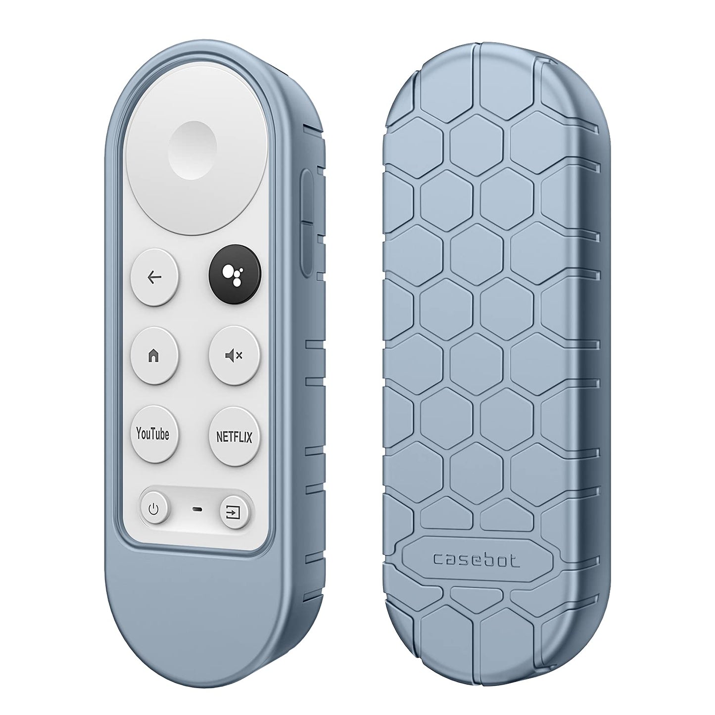 Fintie Protective Case for Chromecast with Google TV HD 2022 / 4K 2020 Voice Remote - CaseBot Lightweight (Anti-Slip) Shockproof Silicone Cover