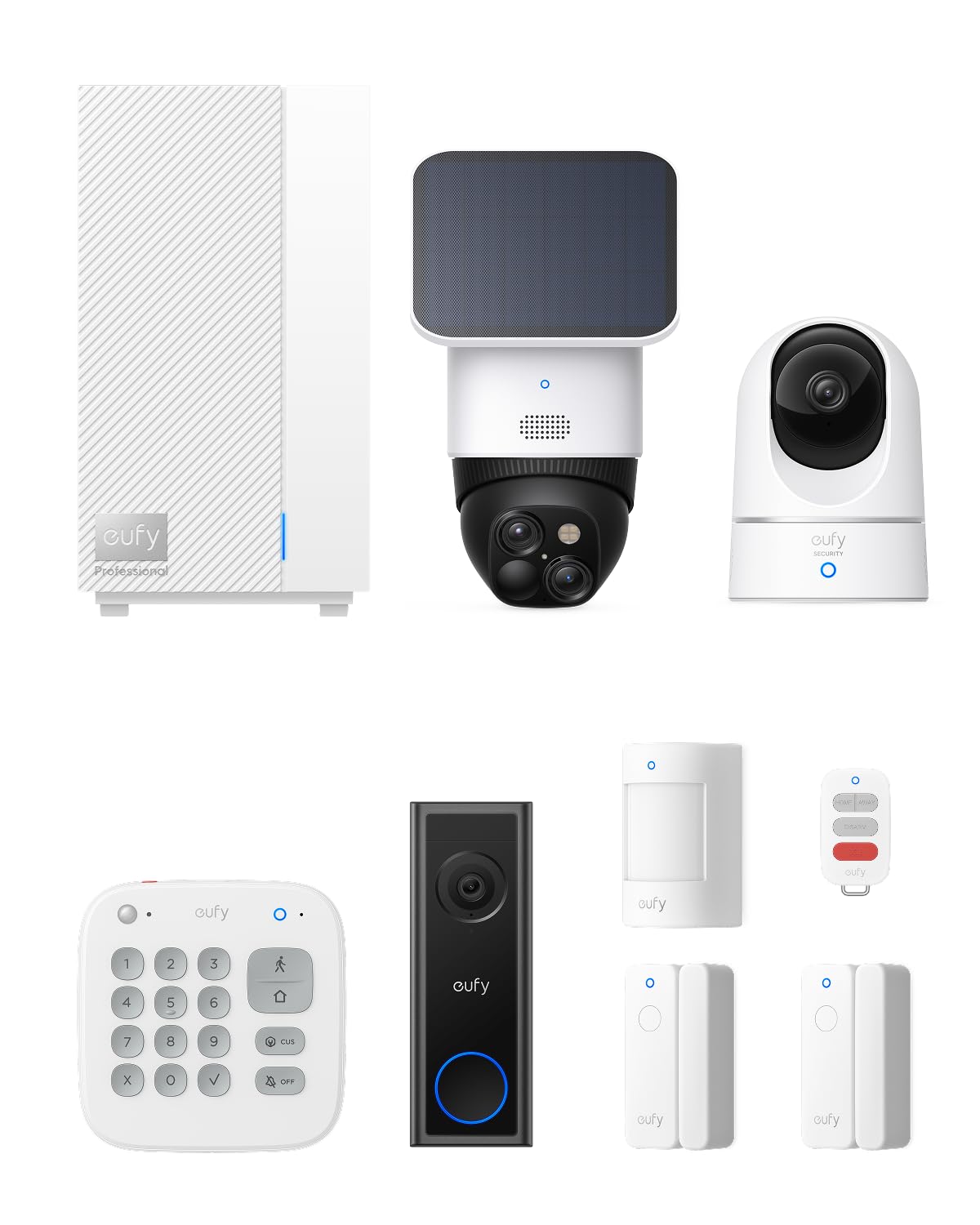 eufy ExpertSecure System E10, Home Security Center, 4G Connectivity and Battery Backup, Flexible Contract, Advanced Local AI, Compatible with eufy