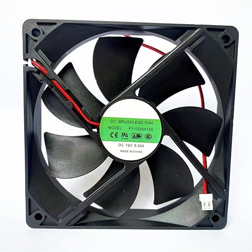 PY-1225H12S DC12V Ice Maker Fan PY-1225H12S DC12V 0.35A 12CM 12025 2-Wire Cooling Fan