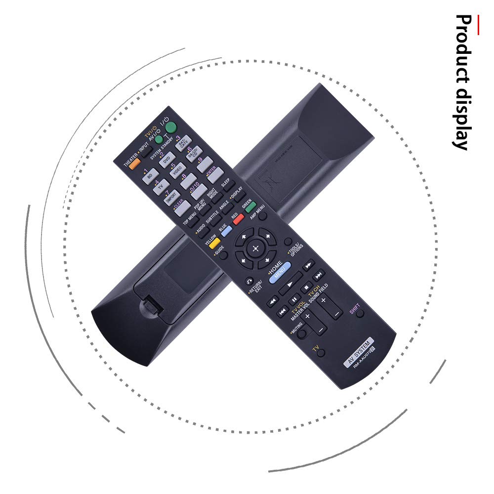 RM-AAU072 RMAAU072 Replacement Remote Control Compatible for Sony AV Receiver Home Audio Theater System RM-AAU071 HT-CT150 HT-CT150HP HT-SS370