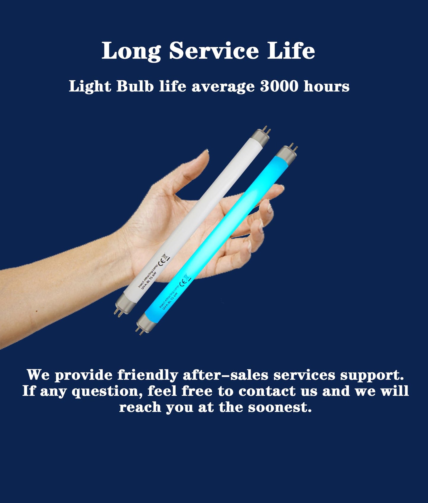 32050 F6T5/BL Replacement Bulbs,T5 6W Fluorescent Light Tube 9''Length
