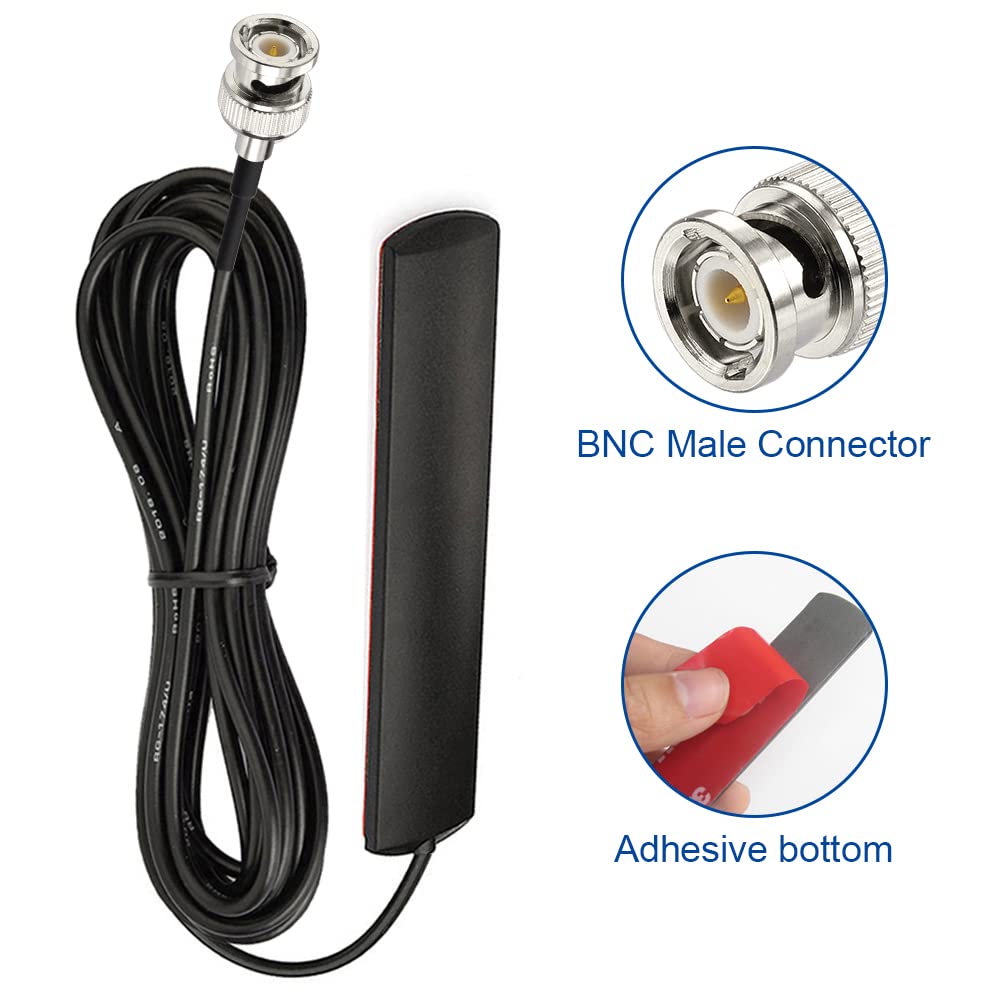 Bingfu VHF UHF Car Truck Police Scanner Adhesive Mount Antenna Vehicle Mobile Ham Amateur Radio BNC Male Patch Antenna Compatible with Uniden Bearcat