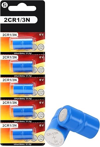 JOXIYECLTL 2CR1/3N 6V Lithium Batteries for Pet Stop, Dog Guard, Perimeter and Extreme Dog Collars(5PCS)