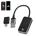 KETAKY Plus Wireless Carplay and Android Auto Adapter - Android Carplay for iPhone 6+/2016+ Cars, USB/Type-C Bluetooth Wireless Auto Car Adapter