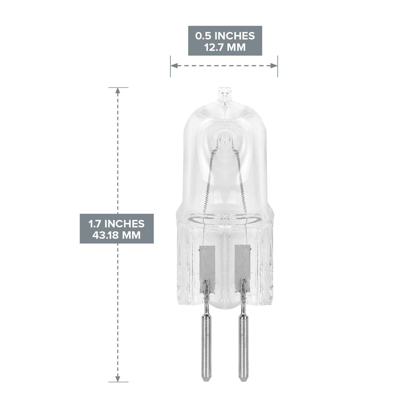 10 Pack Clear Dimmable T4 Q35/GY6.35/CL/120V GY6.35 JCD 35 Watt 35W 120 Volt Halogen Light Bulb Electric Wax Melter Plug Oil Warmer Aroma Tart