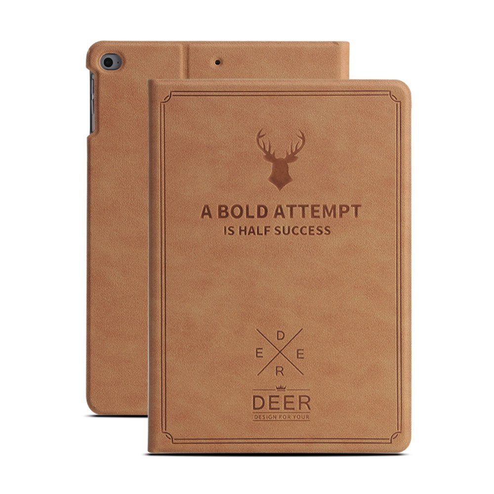 DuraSafe Cases iPad Mini 4 7.9 Inch 2015 [ Mini 4th Gen ] A1538 A1550 MK6K2LL/A MK6J2LL/A MK6L2LL/A Folio Deer Pattern Protective Sleek & Classic