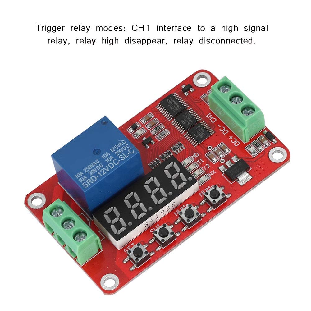 FRM01 Multifunction Infinite Loop Timing Self-Lock Relay Cycle Timer Module Automation Delay