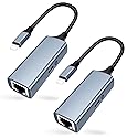 [MFi Certified] Lightning to Ethernet Adapter with Charging Port, 2-in-1 100Mbps Lightning to RJ45 Ethernet LAN Network Adapter, Compatible
