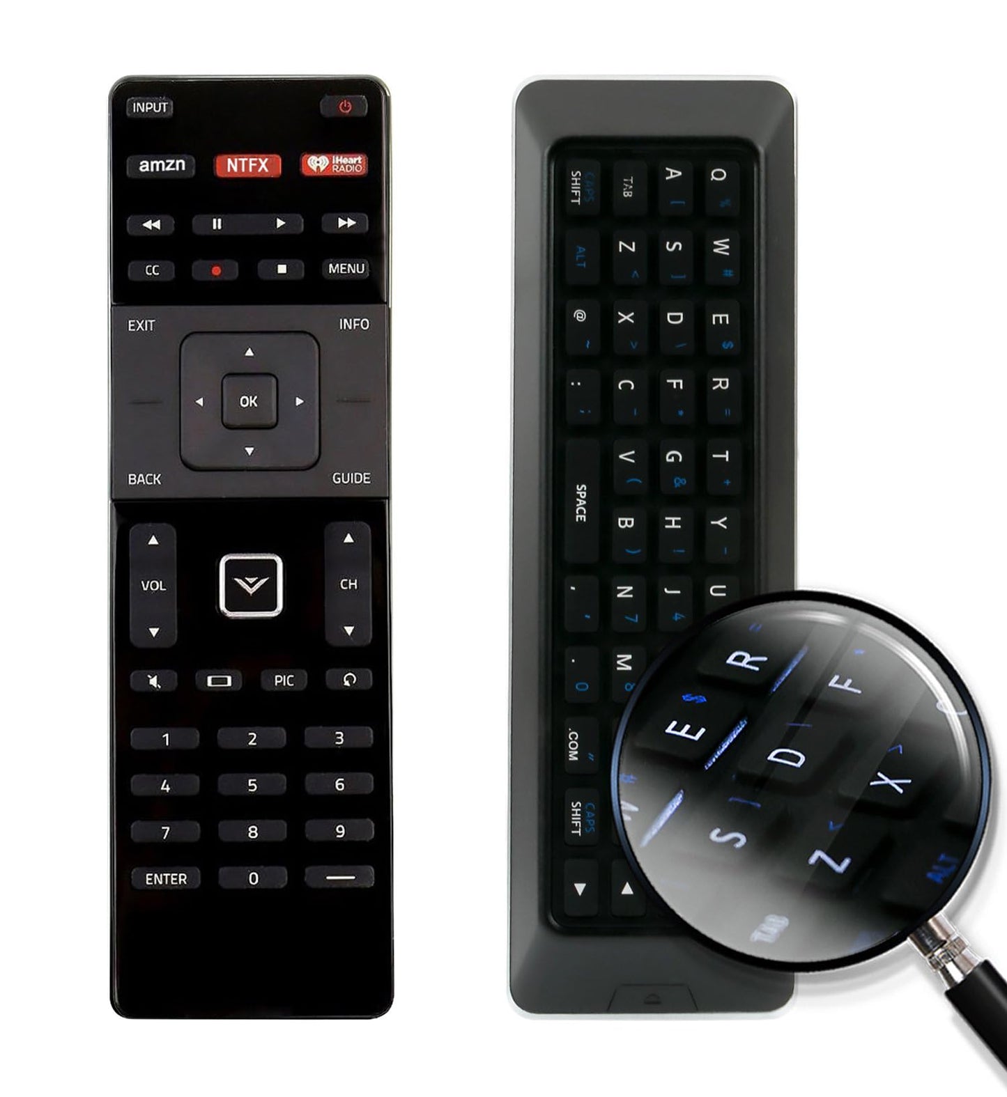 New XRT500 LED TV Remote Replacement with Keyboard fit for VIZIO TV M422I-B1 M492I-B2 M502I-B1 M552I-B2 M602I-B3 M652I-B2 M702I-B3 P502UI-B1